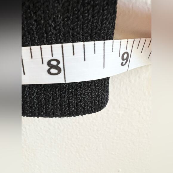 St. John Sanatana Knit Pleated Black Pants elastic waist pull on 10 wedding - Picture 8 of 11